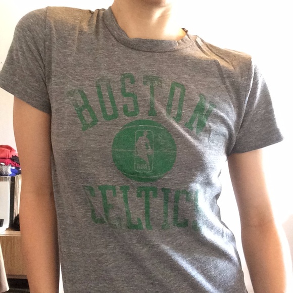 Boston Celtics #33 Gray Adidas T-Shirt M - Picture 3 of 5